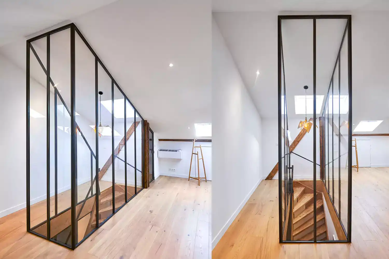 architecte interieur bordeaux verrière Architecte d'intérieur à Bordeaux avec une verrière pour une cage d'escalier.