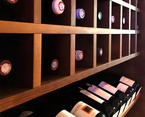 Cave a vin, projet pour professionnels par une architecte d'intérieur bordeaux.