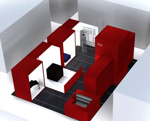 Stand, projet pour professionnels par une architecte d'intérieur bordeaux